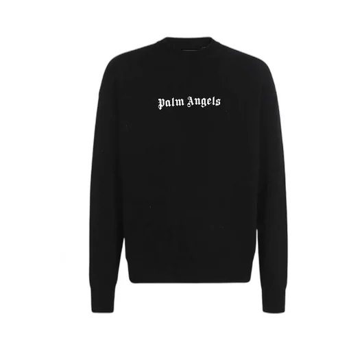 Palm Angels Logo Embroidered Crewneck Jumper