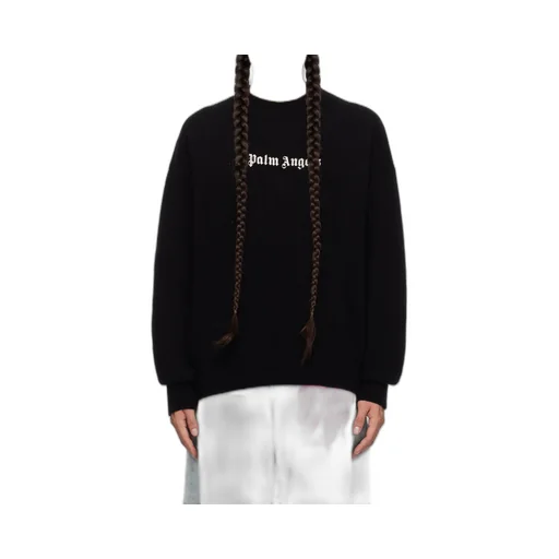 Palm Angels Logo Embroidered Crewneck Jumper