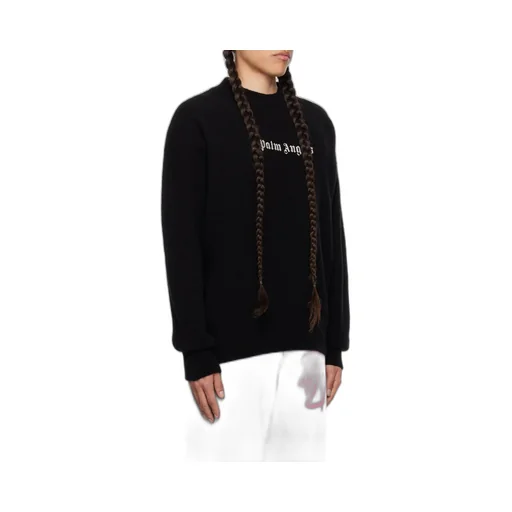 Palm Angels Logo Embroidered Crewneck Jumper