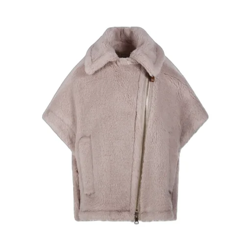 Max Mara Zip-Up Short-Sleeved Coat