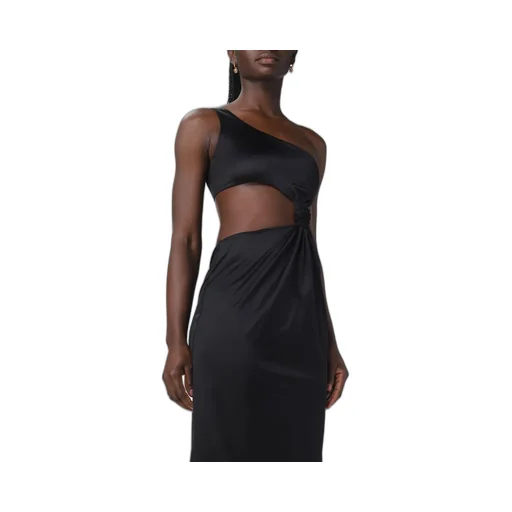 Versace One-Shoulder Cut Out Midi Dress