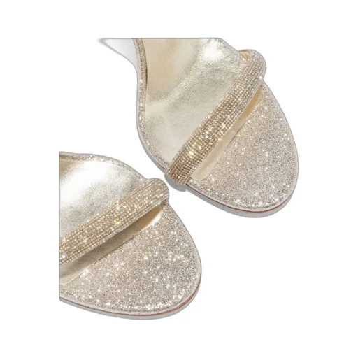 Casadei Glittered High-Heeled Sandals