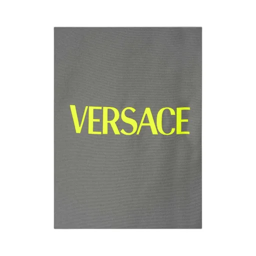 Versace Logo Printed Half-Zip Jacket