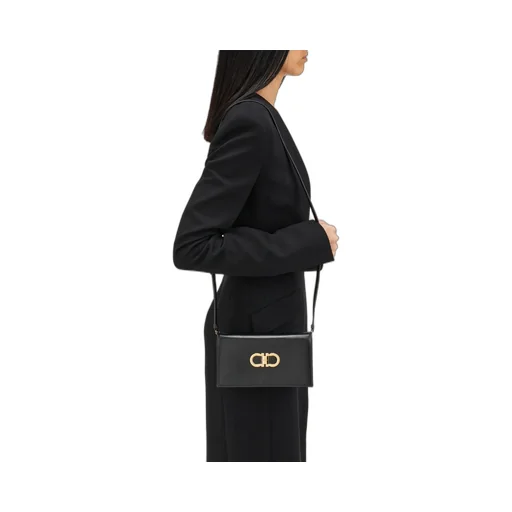 Salvatore Ferragamo Double Gancini Mini Shoulder Bag