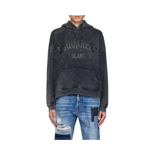Dsquared2 Logo Printed Drawstring Hoodie