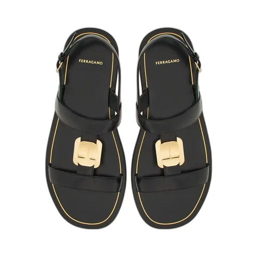 Salvatore Ferragamo Logo Engraved Sandals