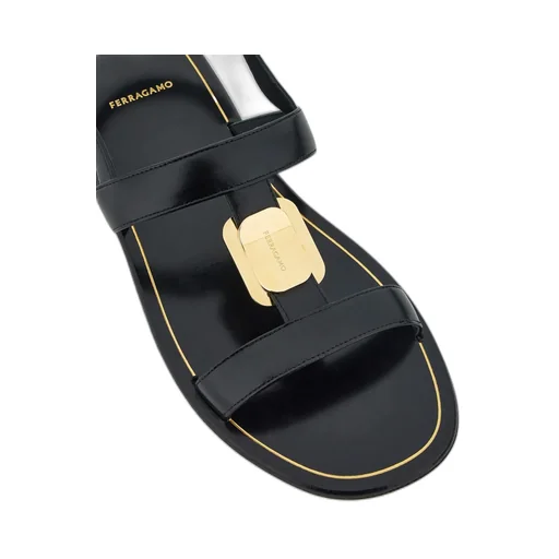 Salvatore Ferragamo Logo Engraved Sandals
