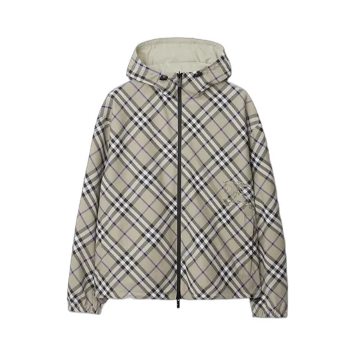 Equestrian Knight Burberry Check Hooded