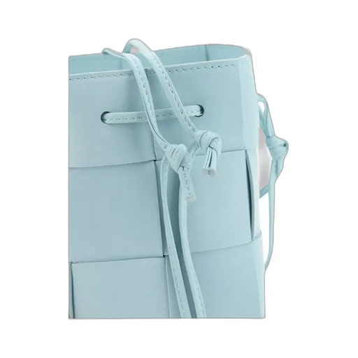 Mini Cassette Leather Bucket Bag