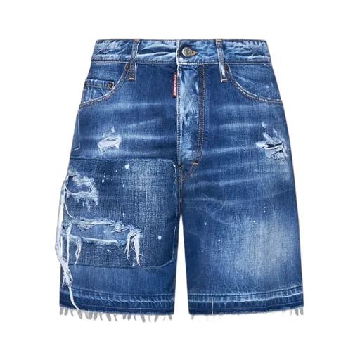Dsquared2 Distressed Denim Shorts