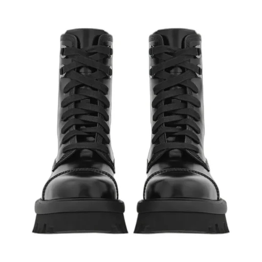 Salvatore Ferragamo Chunky Lace-Up Combat Boots