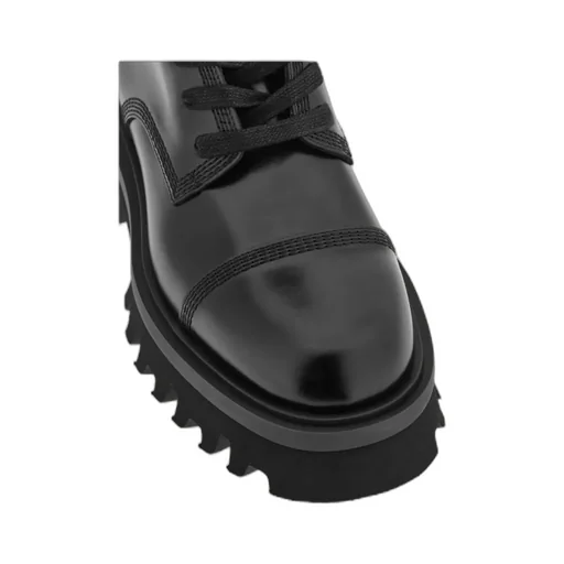 Salvatore Ferragamo Chunky Lace-Up Combat Boots