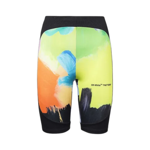 Off-White Brush Stroke Logo Detailed Biker Shorts