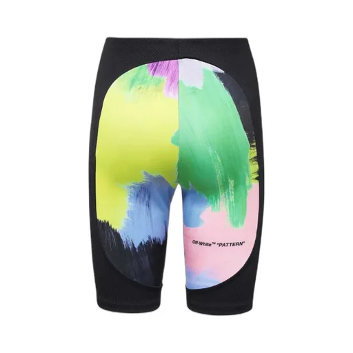 Off-White Brush Stroke Logo Detailed Biker Shorts