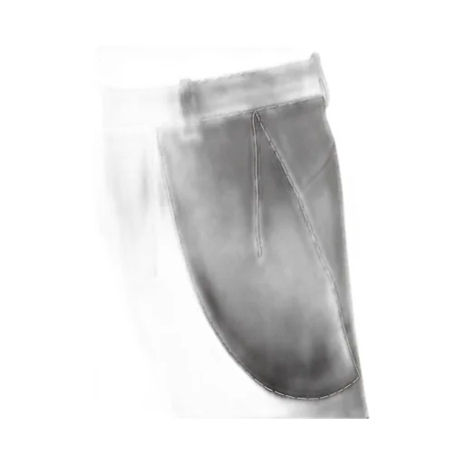 Off-White Contrasting Line Straight Leg Trousers