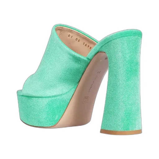 Holly 120Mm Satin Mules