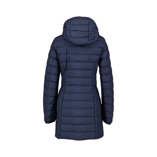 Long-Sleeved Hooded Down Jacket