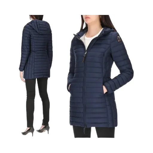 Long-Sleeved Hooded Down Jacket