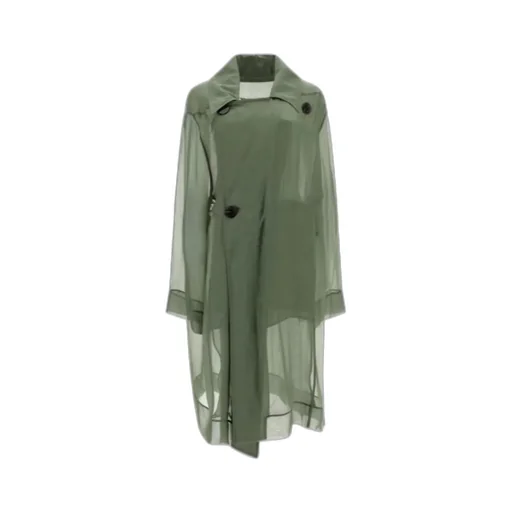 Sheer Silk Trench Coat