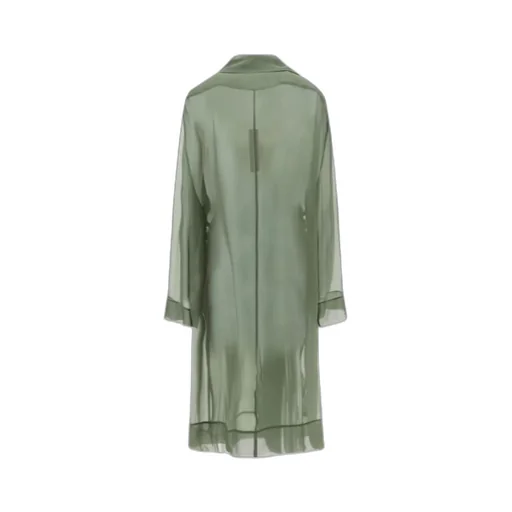 Sheer Silk Trench Coat