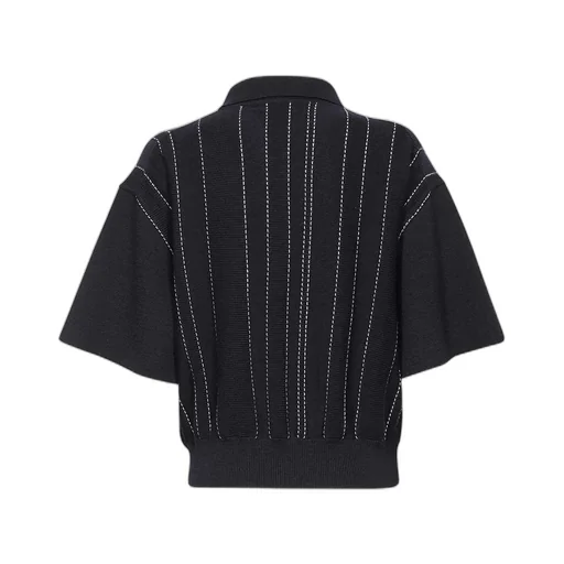 Polo Shirt With Lapel Short Sleeve