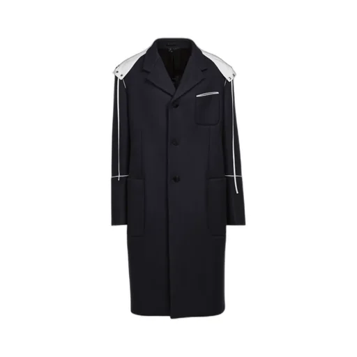 Single-Breasted Wool Coat