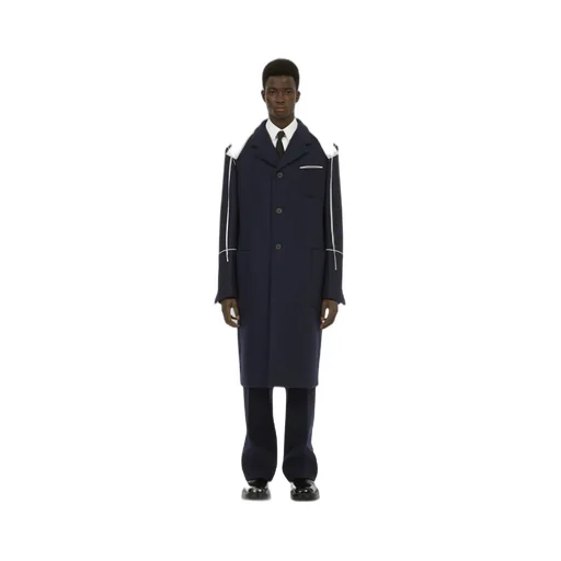 Single-Breasted Wool Coat