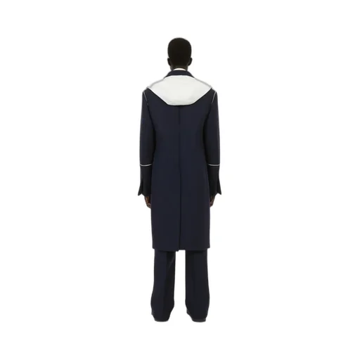 Single-Breasted Wool Coat
