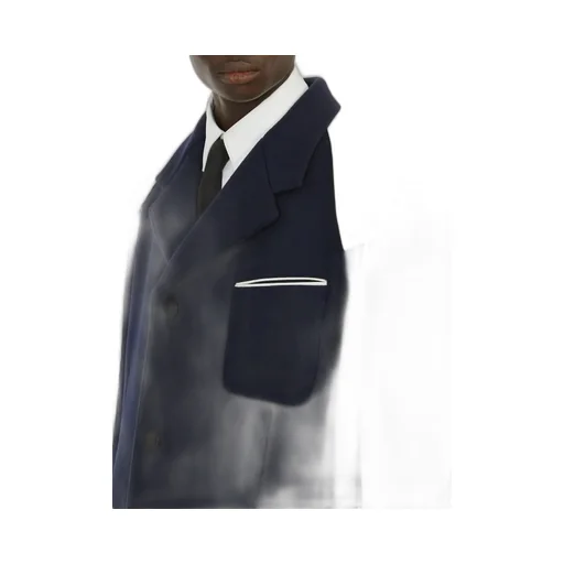 Single-Breasted Wool Coat