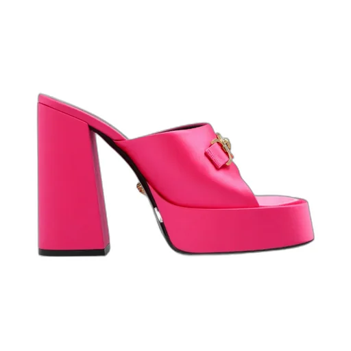 Versace Medusa Embellished Slip-On Sandals