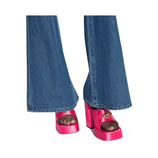 Versace Medusa Embellished Slip-On Sandals