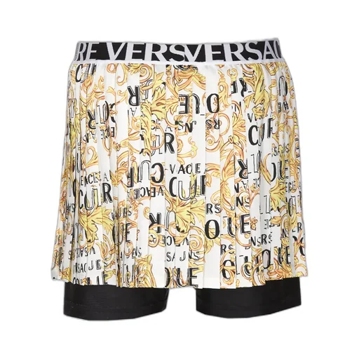 Logo-Waistband Pleated Shorts