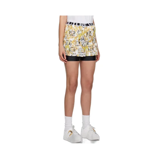 Logo-Waistband Pleated Shorts