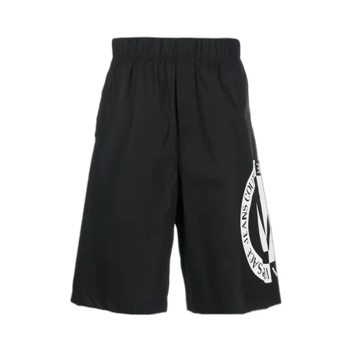 Versace Jeans Couture Logo-Printed Elasticated Waistband Shorts