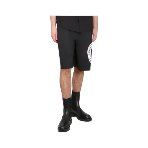 Versace Jeans Couture Logo-Printed Elasticated Waistband Shorts
