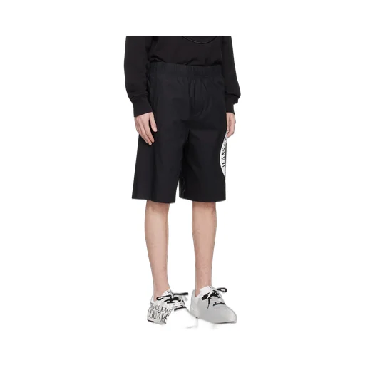 Versace Jeans Couture Logo-Printed Elasticated Waistband Shorts