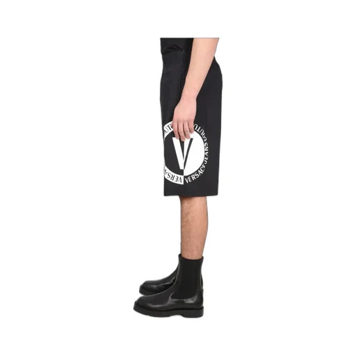 Versace Jeans Couture Logo-Printed Elasticated Waistband Shorts