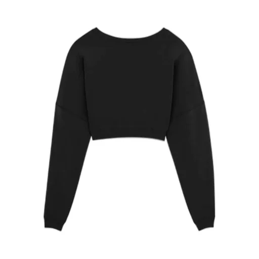 Saint Laurent Crewneck Cropped Sweatshirt