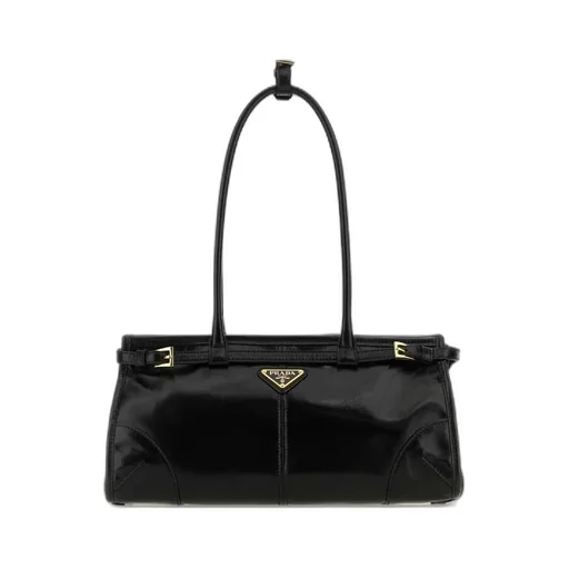 Prada Triangle-Logo Tote Bag