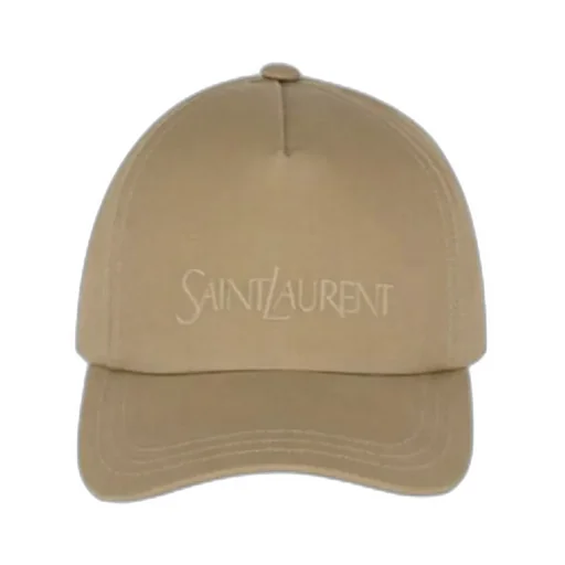 Saint Laurent Logo Embroidered Baseball Cap