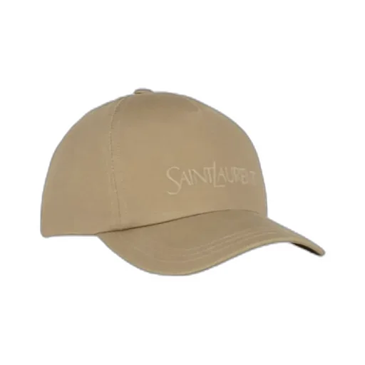 Saint Laurent Logo Embroidered Baseball Cap