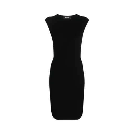 Dsquared2 Open-Back Crewneck Mini Dress