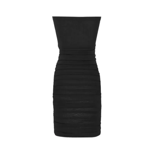 Ruched Strapless Dress In Knit