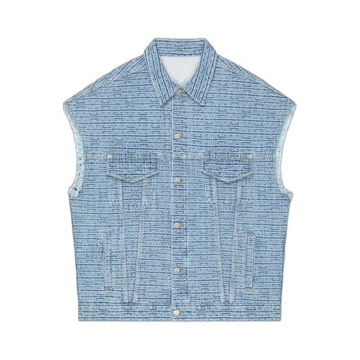 Givenchy	4G Denim Button-Up Vest