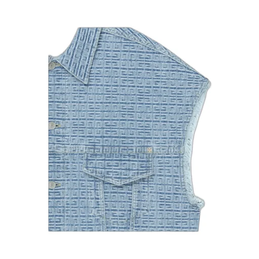 Givenchy	4G Denim Button-Up Vest