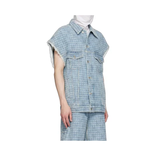Givenchy	4G Denim Button-Up Vest