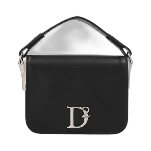 Dsquared2 Logo Plaque Fold-Over Shoulder Bag
