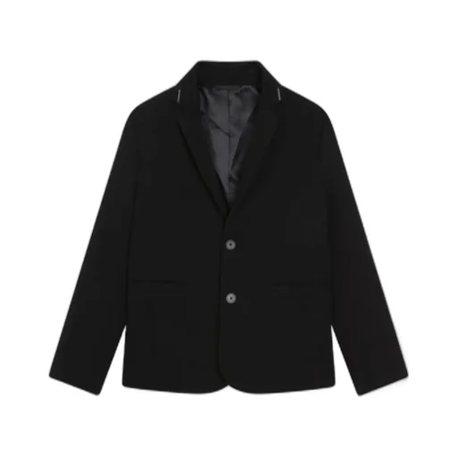 Logo-Trim Single-Breasted Blazer