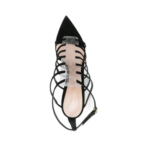 Hollowed-Out High-Heeled Sandals