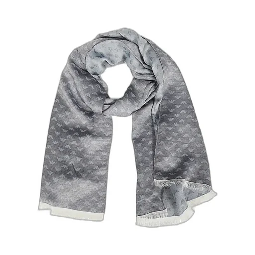 Emporio Armani Logo Monogram Jacquard Scarf